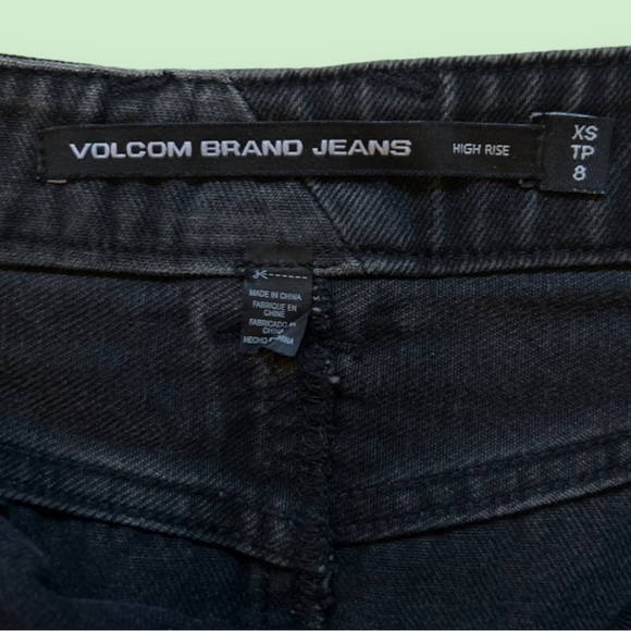 Pacsun Volcom Brand Black Denim Mini Skirt - Size XS - Picture 5 of 8